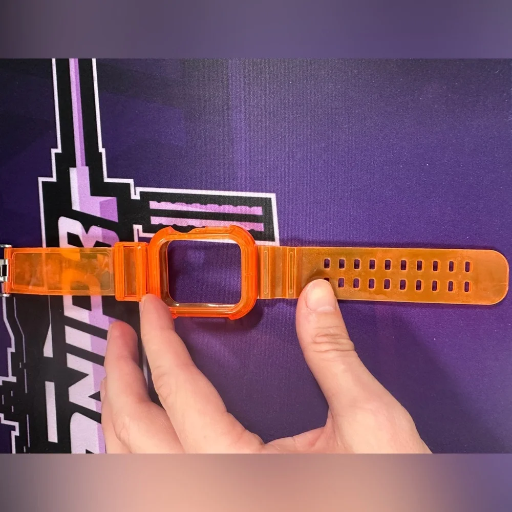 Orange Transparent Smartwatch Case